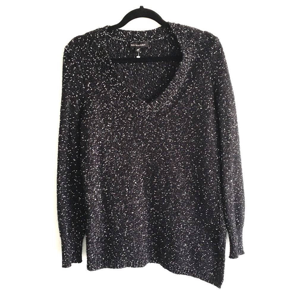 BANANA REPUBLIC V-Neck Asymmetrical Sweater S